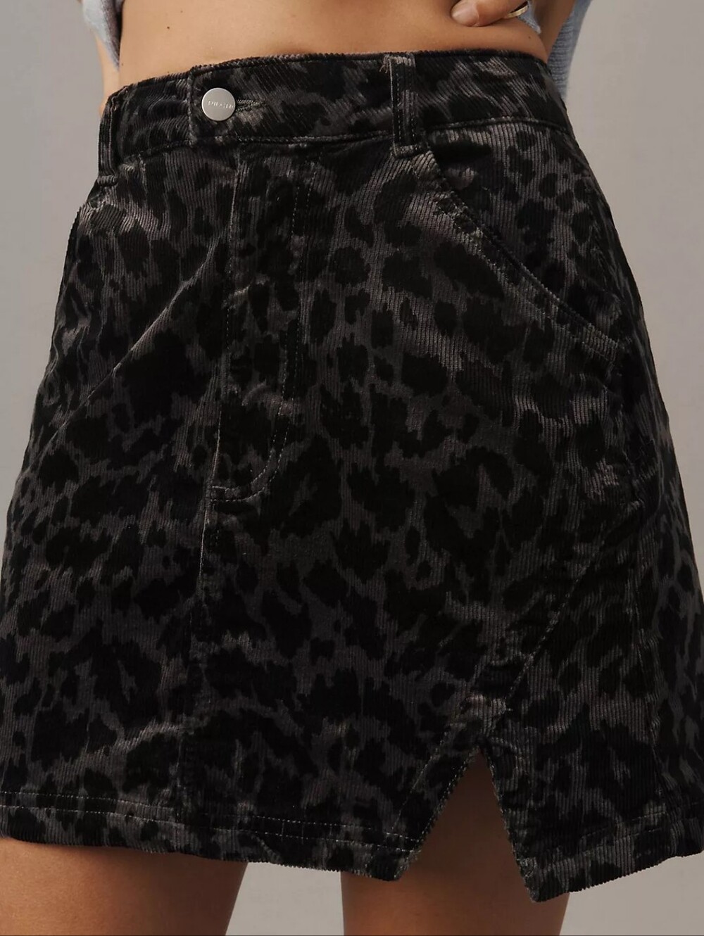 Pilcro Anthropologie Leopard Print Corduroy Mini Skirt In 14 NWT - Picture 2 of 7